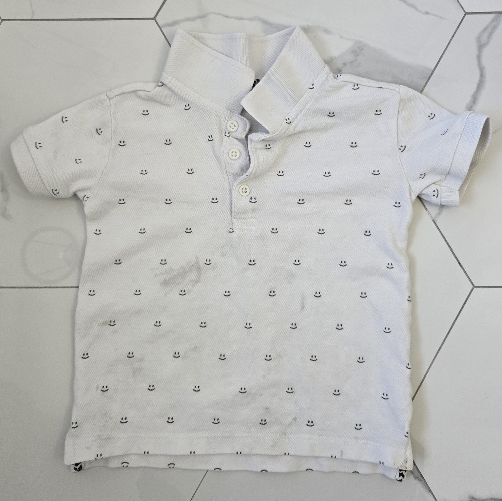 *Free With Purchase* Kids White Polo Shirt Size 3T
